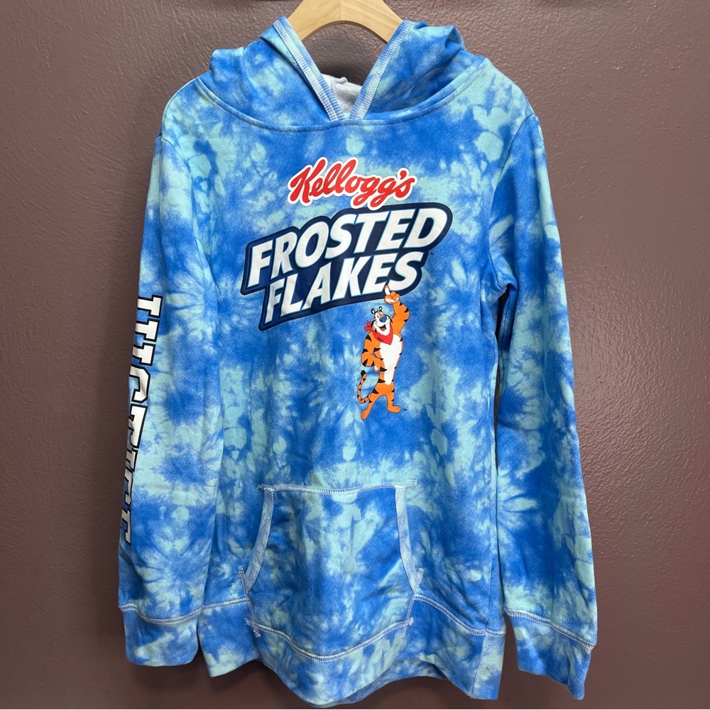 Justice Blue Tie-Dye Frosted Flakes Hoodie